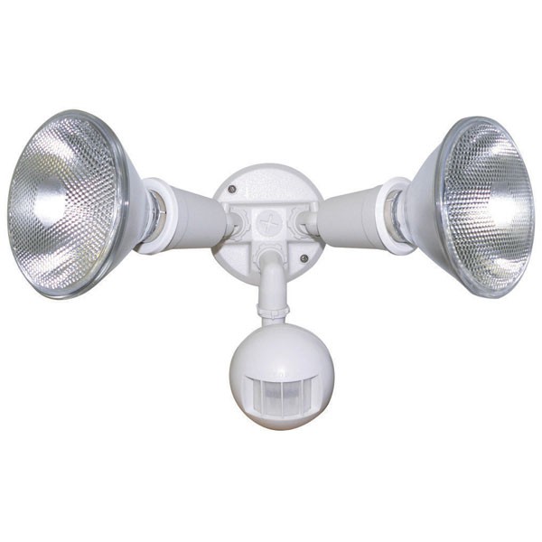 55-005 Twin Spot Sensor With 20W Cfl Lamp (White)