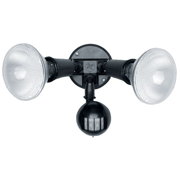 55-006 Twin Spot Sensor With 20W Cfl Lamp (Black)