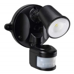 55-152 LED Spotlight 10W With Motion Sensor (Black)